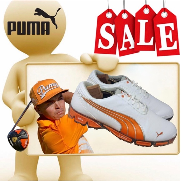 RARE - Rickie Fowler's Puma AMP CELL FUSION GOLF Cleat Shoe Men 12 (VIDEO) - Picture 8 of 15